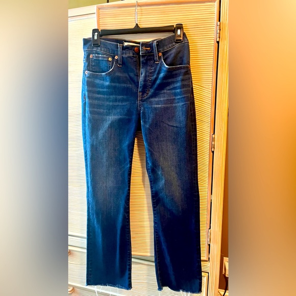 Madewell Cali Demi Bootcut jeans with cropped frayed hem - Picture 1 of 7